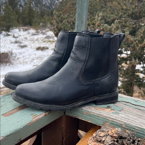 Ariat Women's Wexford Waterproof Chelsea Boot in Black Sz 9.5 B (medium width) - Picture 4 of 14